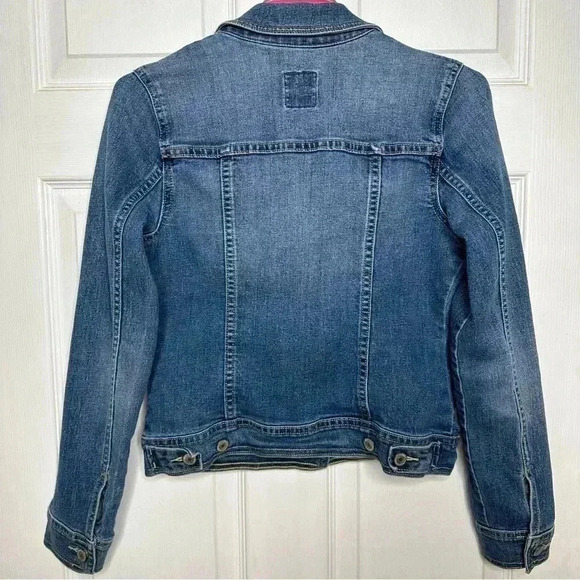 Old Navy Jean  Jacket Distressed Size Small - Picture 12 of 16